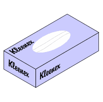 Tissues asked for by the afflicted may be found in boxes of this sort.